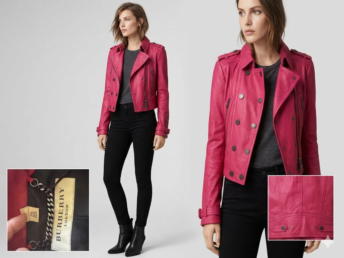 Burberry Leather Outer Shell Coats, Jackets & Vests for Women for