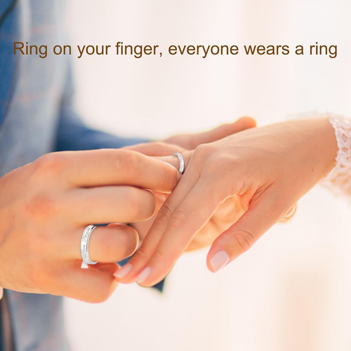 925 Silber Verlobungsring Paar Schmuck Verstellbarer Love Forever Geschenk - Bild 5 von 5