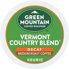 Green Mountain Coffee Vermont Country Blend Decaf, Keurig K-Cup Pod, , 96 Count