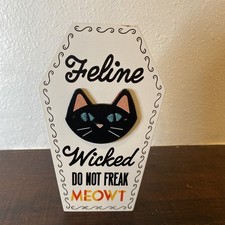 Black Cat Halloween Decoration Wall Or Shelf Decor Michael  s