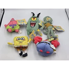 New SpongeBob SquarePants Plush Set 6" to 11" Good Stuff 5 Total