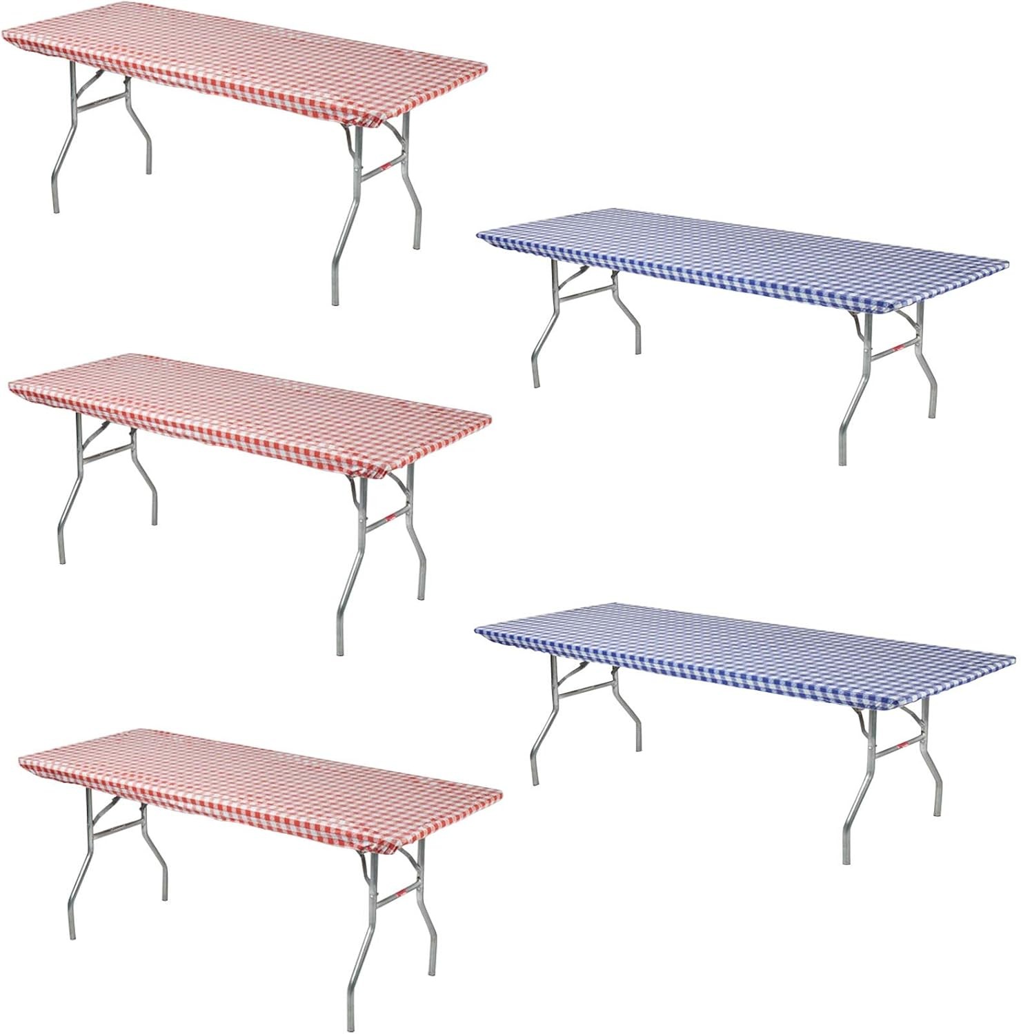 S 8' Rectangle Plastic Table Covers 30" X 96" Bundle Of