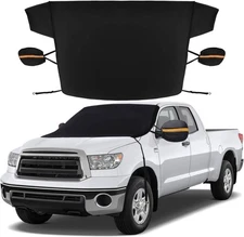 Sfee Windshield Cover for Ice and Snow,Heavy-Duty 600D Waterproof Black 