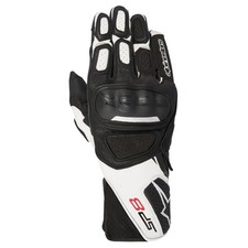 ALPINESTARS Guanti pelle SP-8 V2 nero/bianco Tg XL - Guanti in pelle
