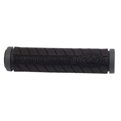 Lizard Skins Logo Dual Compound Bike Grips 130mm - Black - Pair DDMDS100