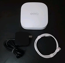 Eero Pro 6E Tri-Band Gigabit Router White #S010001 w Power Cord - Tested