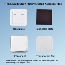 2x2in Square Fridge Magnet Maker Materials Kit 200pcs Materials