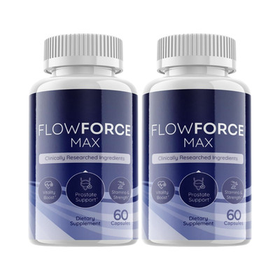 2-Pack Flow Force Max Capsules - FlowForce Max Male Health Support - 120 Caps