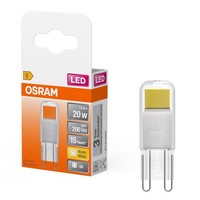 Osram Led Cob Stiftsockellampe 1,8W = 20W G9 Klar 200Lm Warmweiß 2700K 320°