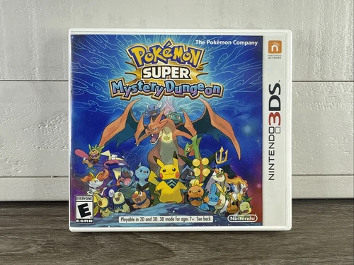 Nintendo 3DS Pokemon Super Mystery Dungeon w Game Booklet Case Tested Fast Shipn