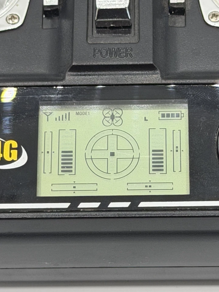 Transmisor de control remoto Syma 2.4G RC probado funciona compartimento de batería limpio Foto 3 de 4