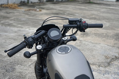 Black Steel Handlebar for Honda Rebel CMX 300-500 (2017-24) - Picture 9 of 16
