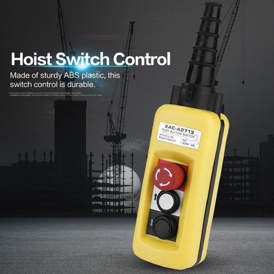 AC250V 5A AC500V 2A Crane Hebezeug Control Single Speed 2 Buttons Hebezeug AK