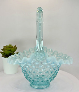 Blue Fenton Glass Baskets | eBay
