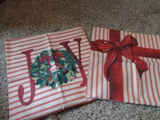 NEW lot of 2 Xmas pillow covers