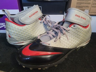 Vintage 2013 Nike Air Lunar Super Bad Pro TD Ohio State OSU Buckeyes PE Cleats