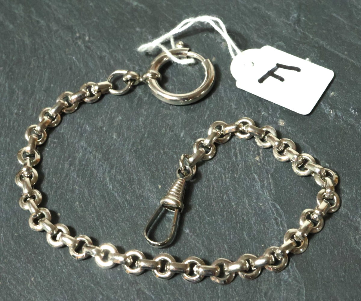 Alte silberne Taschenuhrkette Uhrenkette Uhrkette Kette Taschenuhr