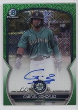 2023 Bowman Chrome Mega Box Mojo Green Refractor /99 Gabriel Gonzalez Auto 06z2