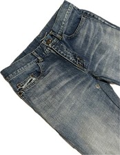 Saint Laurent Paris 2018 D02 Distressed Denim 31x34 Stonewashed Blue Tailored