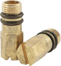 6PCS Hot and Cold Water Inlets M10 Threaded Copper Plugs Faucet Hose Inlet Basin