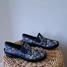 BOGS Womens Patch Floral Print Rubber Garden/Outdoor/Rain Slip On Shoes S-8