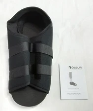 New, 10” Men’s Black OSSUR Soft Top Offloading Post Op Shoe (Small)