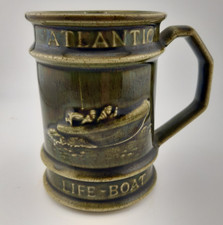 Holkham Pottery Atlantic Lifeboat - RNLI Life-boat Service Green Mug Tankard