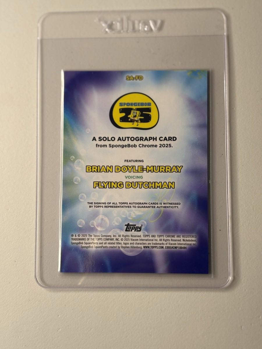 2025 Topps Chrome SpongeBob #SA-FD Flying Dutchman Brian Doyle