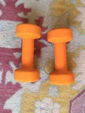 Coo Fitness Mad 3kg Orange Fixed Weight Dumbbells Pair (2) Gym & Training