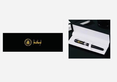 President Trump Limited Edition Gold Presidential Seal Black Ballpoint Pen