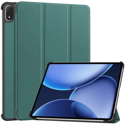 Hülle mit Klappe für OnePlus Pad 3/2 Pro, OPPO Pad 4 Pro Bizon Case Dunkelgrün