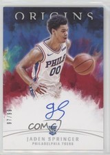 2021-22 Panini Origins Rookie Red 97/99 Jaden Springer #RA-SPR Auto RC 0c6