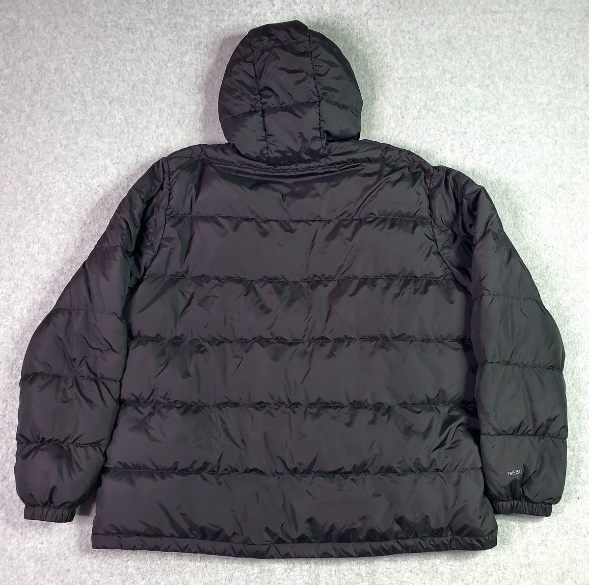 Eddie Bauer EB650 Jacket Mens 2XL Black Down Puffer Packable 