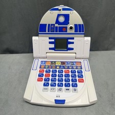 STAR WARS R2-D2 Mini Flip Computer Folding Laptop Learning Toy Tested Works