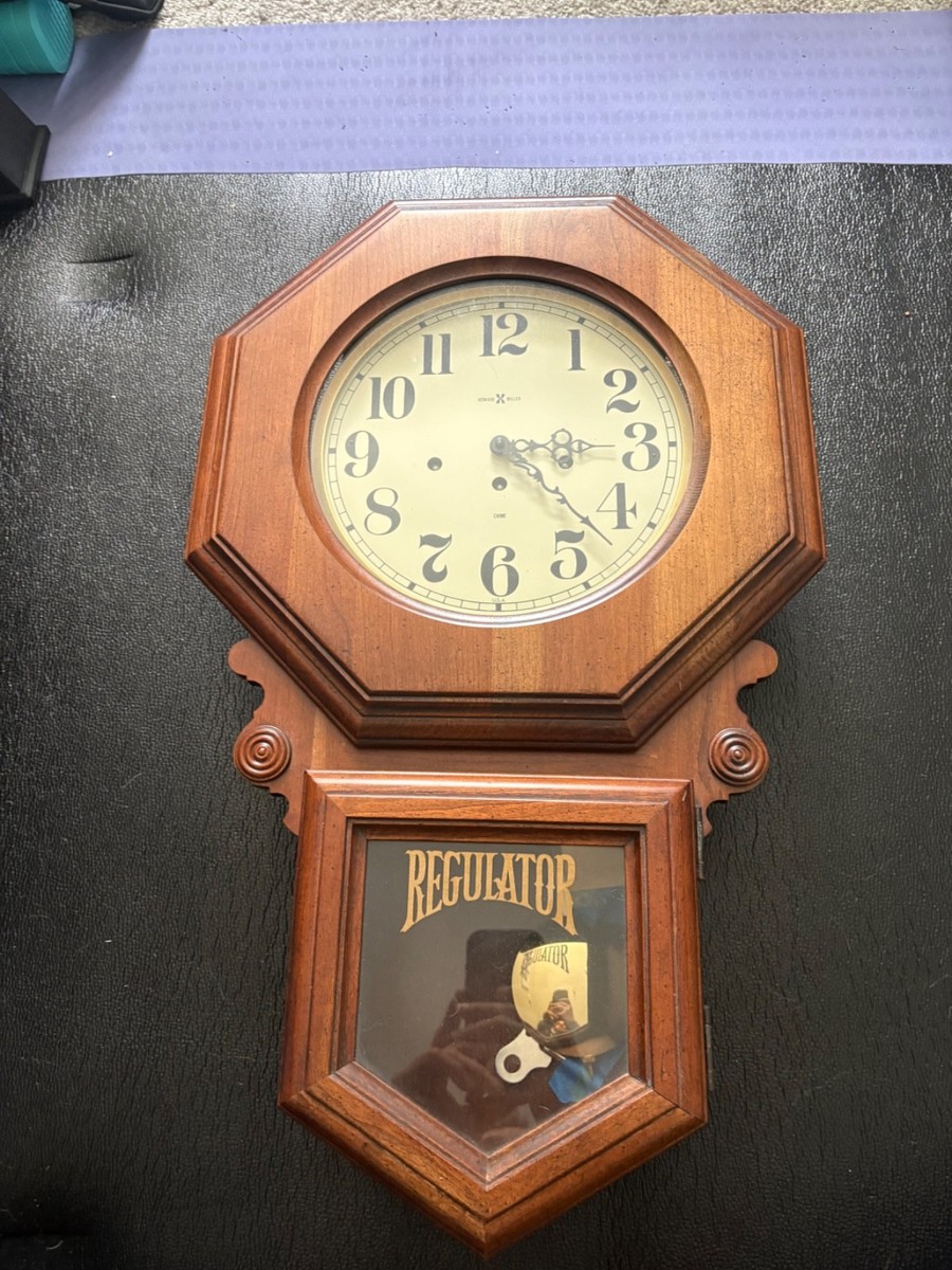 Howard Miller 612-362 Regulator Wall Clock Westminster Chime Wood