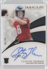 2019 Panini Immaculate Rookie Auto /99 Clayton Thorson #RA-5 Auto z4k