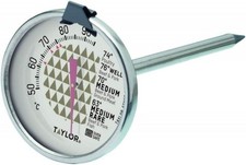 Taylor Meat Oven Thermometer with Probe, Stainless Steel Temperature Gauge & Mea