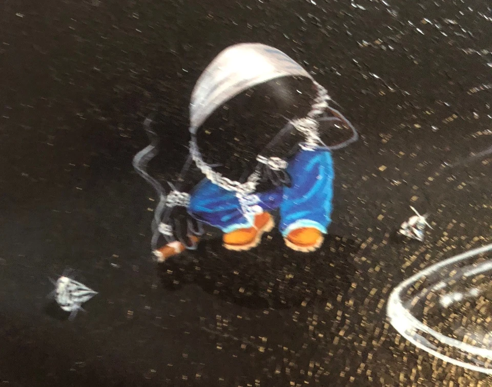 Michael Godard “Gangsta Martini” Giclée 签名艺术 11x11 英寸 — 第 3/4 张图片