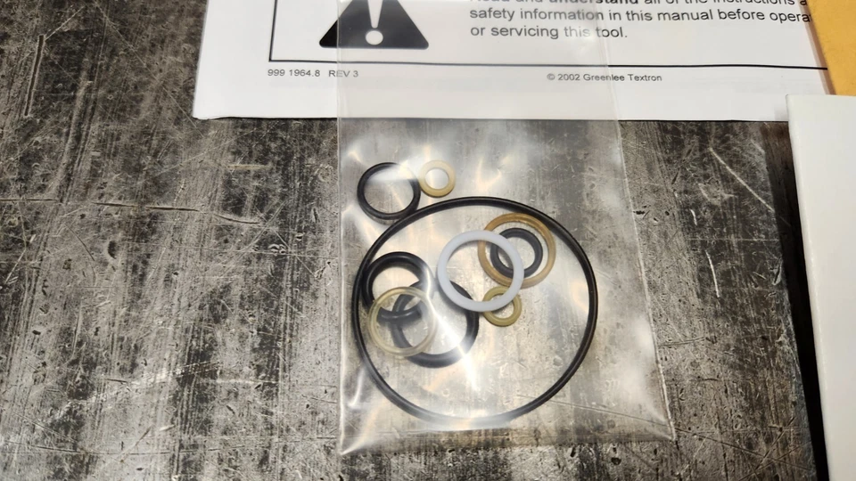 Greenlee 48538 Packing Seal Kit for H8508 Hydraulic Impact Wrench. NEW ENVELOPE - Image 3 of 4