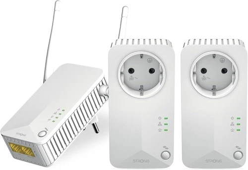 Strong Powerline WiFi 600 Triple Pack V2 600 Mbit/s Ethernet LAN WLAN Weiß 3 Stü