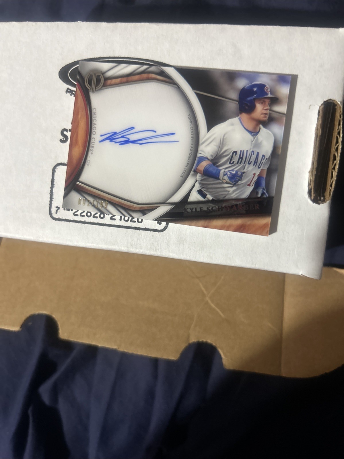 2018 Topps Tribute Kyle Schwarber Auto /199 Cubs On-Card Autograph #032/199