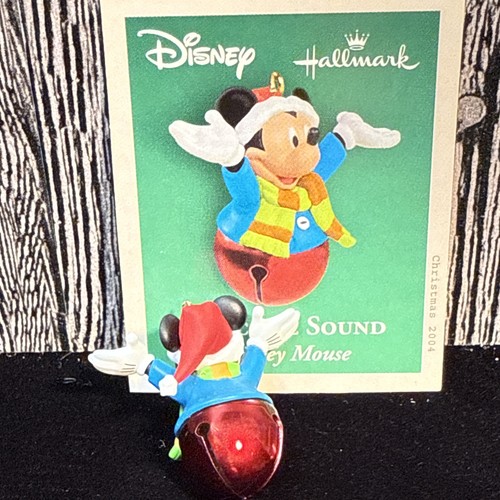 2004 Hallmark Andenken Miniatur Ornament "Willkommen Sound" Mickey Mouse KOSTENLOSER VERSAND - Bild 4 von 4