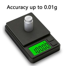 Mini Pocket Scale Digital Gram Scale Food Jewelry Coins Gold 1000g x 0.01g