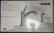 Kohler Maxton R22868-VS Single-Handle Kitchen Faucet with Side-Spray In Nickel