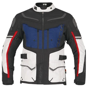 Richa Infinity 2 Adventure Motorcycle Motorbike Textile Jacket Grey / Blue / Red