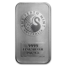1 oz Silver Bar - Perth Mint 81.10 per troy oz