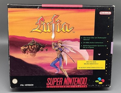 LUFIA BIG BOX - NOE - Super Nintendo SNES OVP CIB inkl. Lösungsbuch etc.