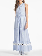 Sachin & Babi Position Pinstripe Dress Womens Size Medium T242D43-462 NWT