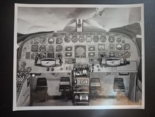Foto pannello abitacolo 8x10 bianco e nero Cessna 402B 1973 