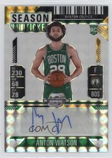 2024-25 Panini Mosaic Choice Black Gold Prizm /8 Anton Watson #RST-ANT Auto 1d0h